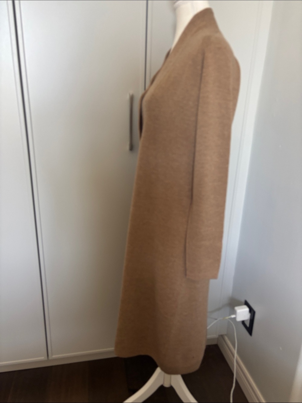 Club Monaco Camel Brown Midi Sweater Dress 100%wool - Picture 4 of 9